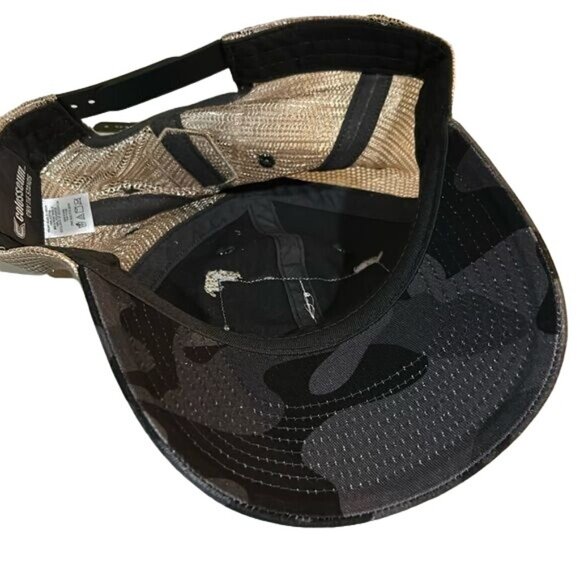 LSU Tigers Camo Mesh Snapback Hat Cap American Flag Patch By OHT Tailgate New - Picture 7 of 7